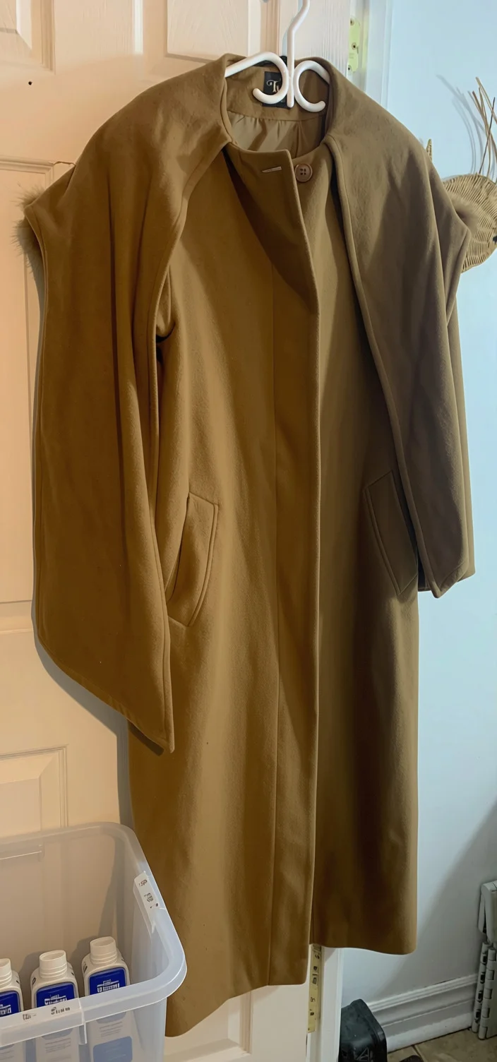 Vintage wool scarf/cape coat from Thunder Bay – One-of-a-kind style (Size L) *Other seconde main