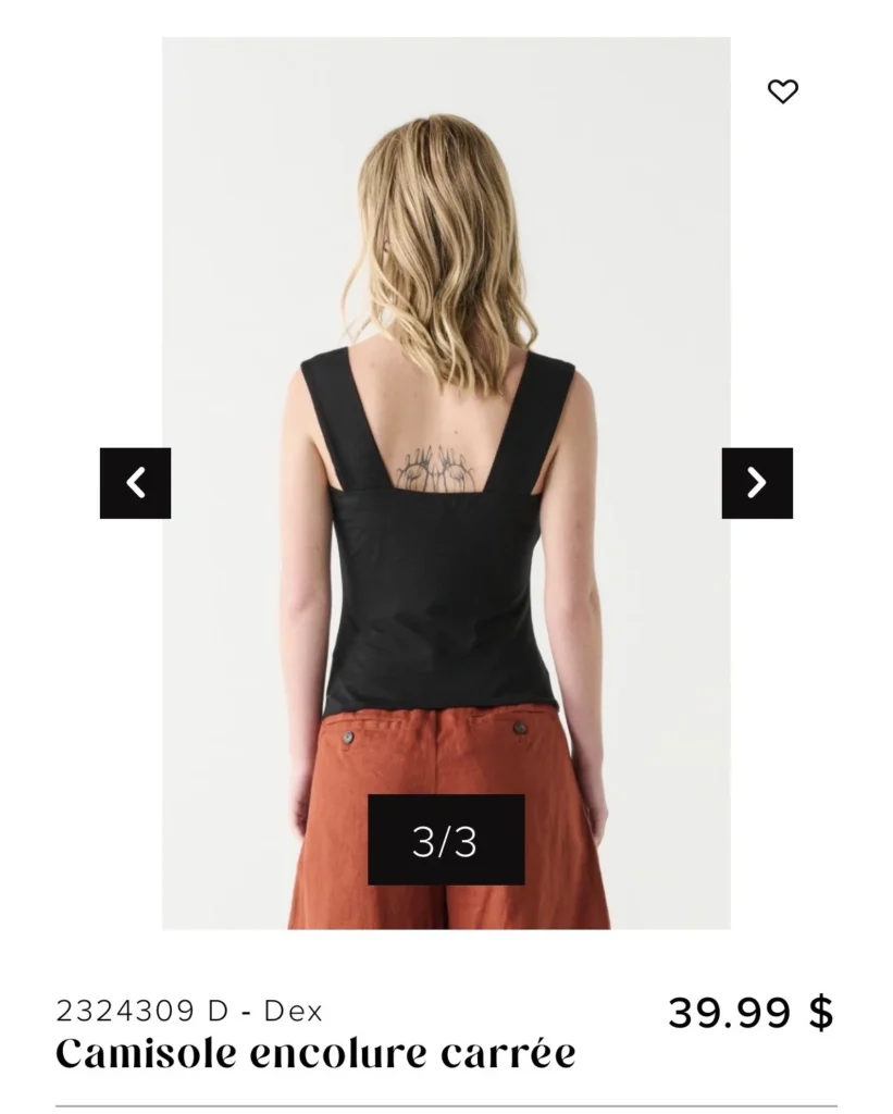 Image for DEX Square-neck Camisole, Large