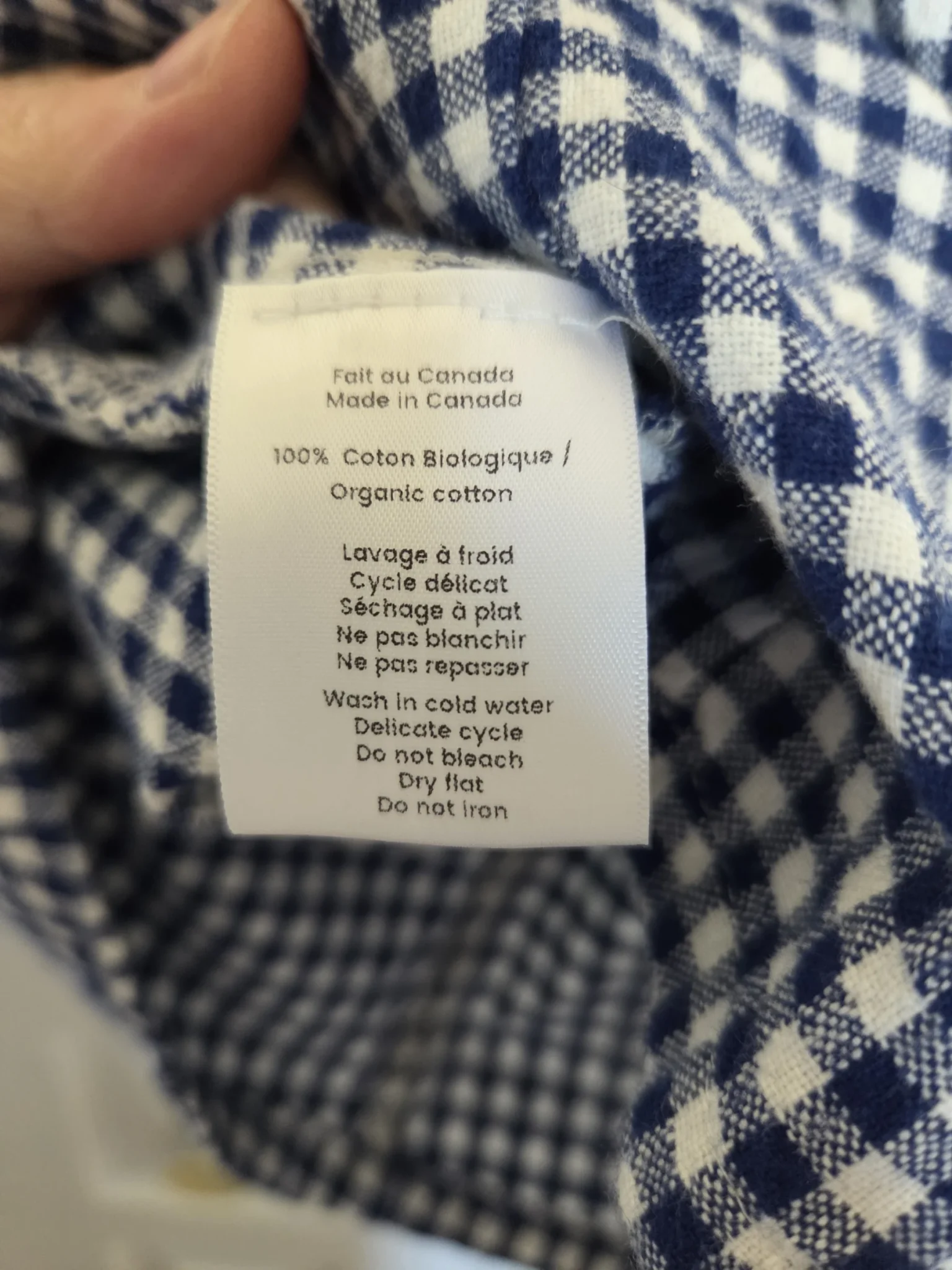 Image for Robe Vichy modèle Alix coton bio