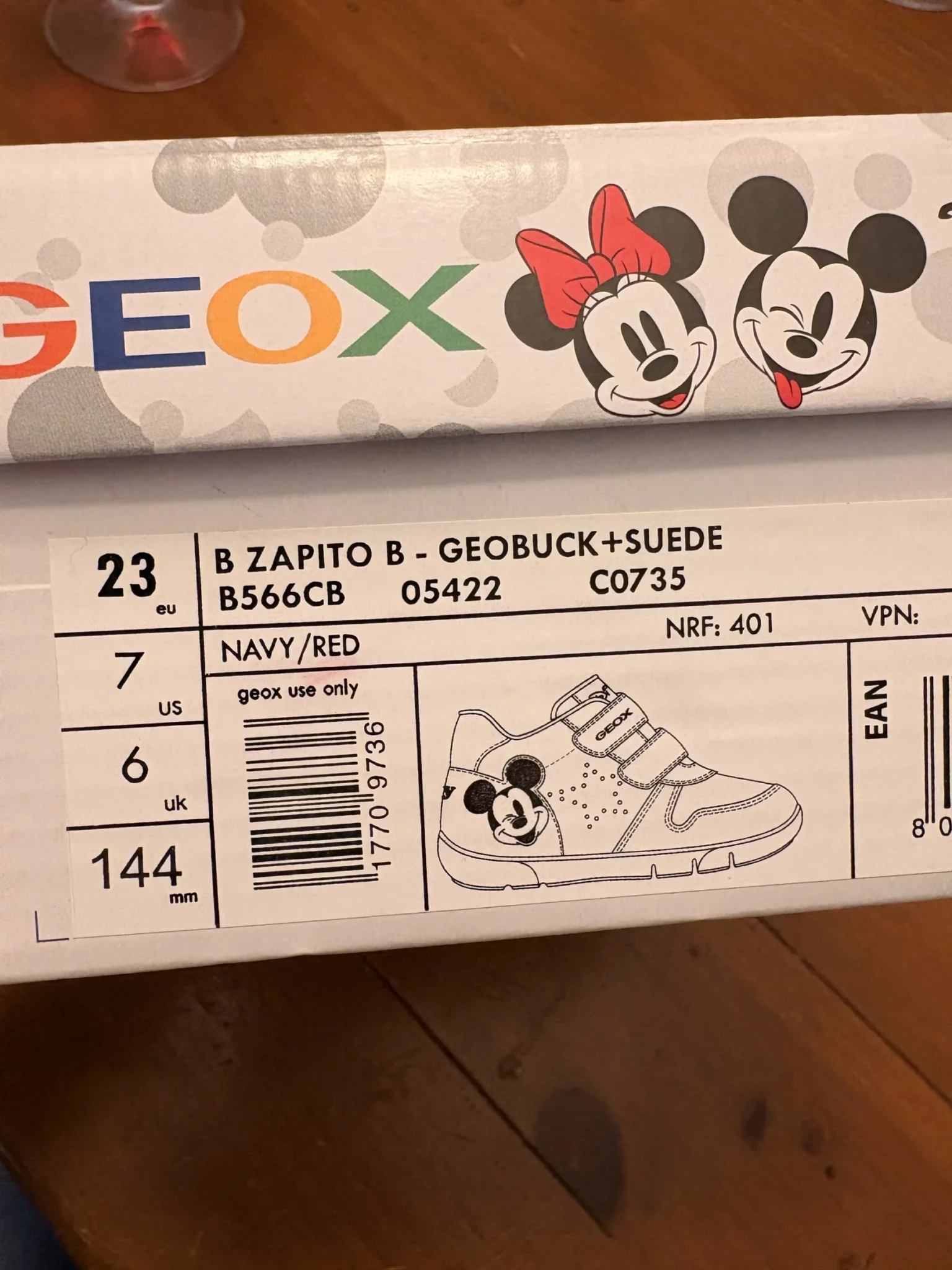 Image for Chaussure Geox Mickey grandeur 23 (7us)