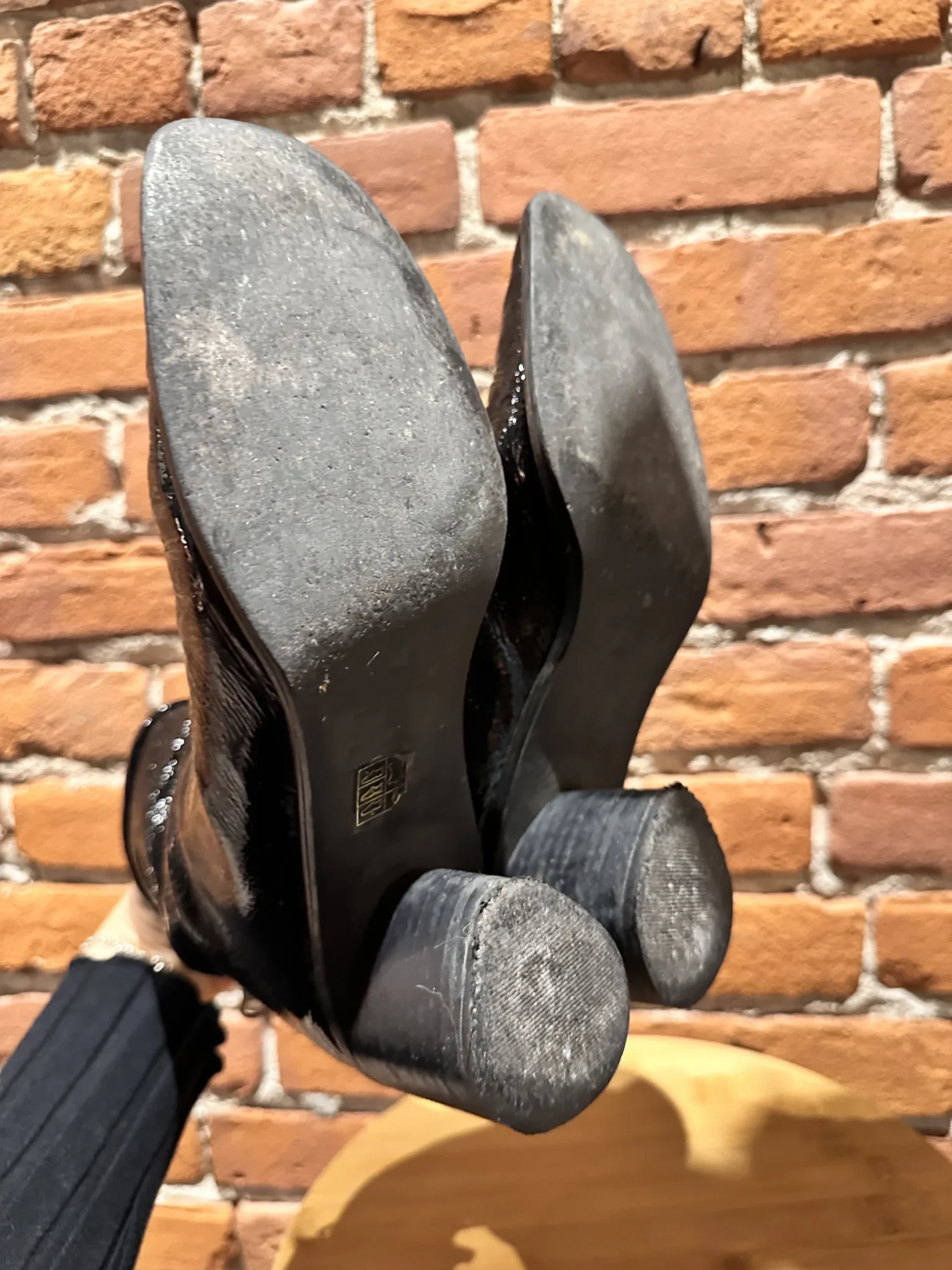Image for Bottes à talon haut L’intervalle cuir vernis noir