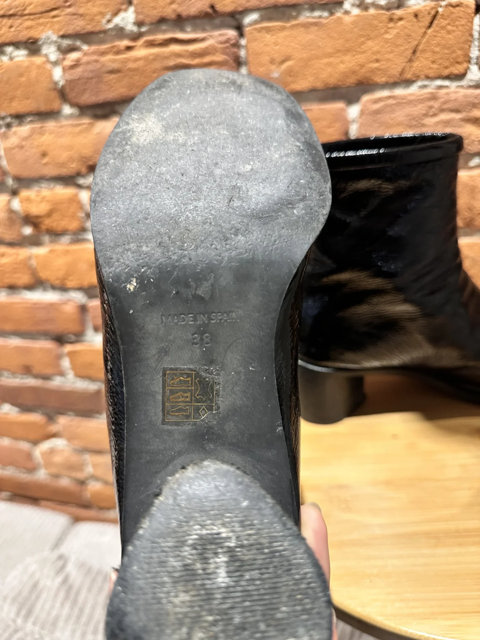 Image for Bottes à talon haut L’intervalle cuir vernis noir