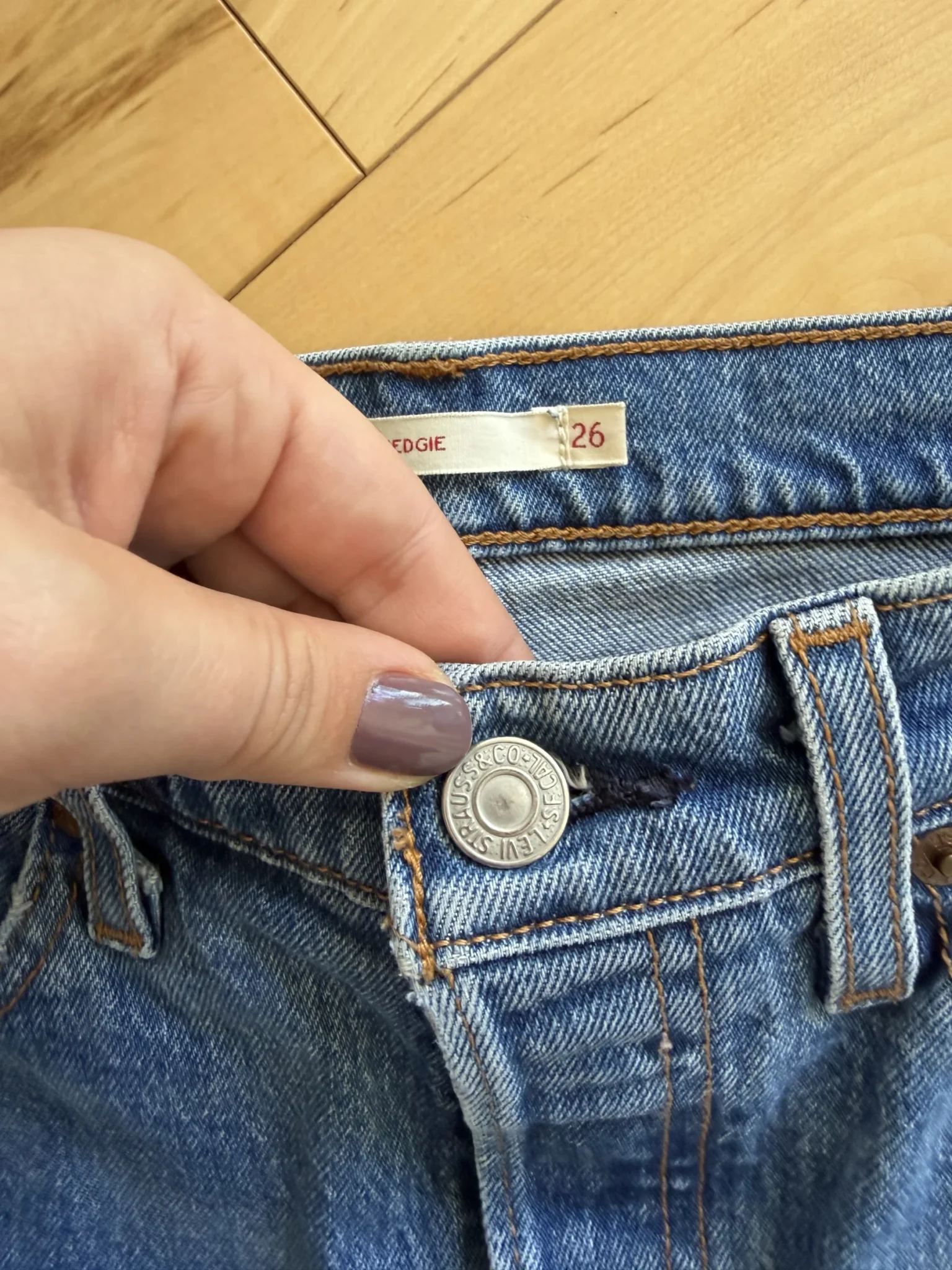 Image for Jean Levi’s Wedgie taille 26 bleu femme