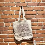 Thumbnail for Tote bag beige et rouge Shakespeare and company kilometer zero Paris
