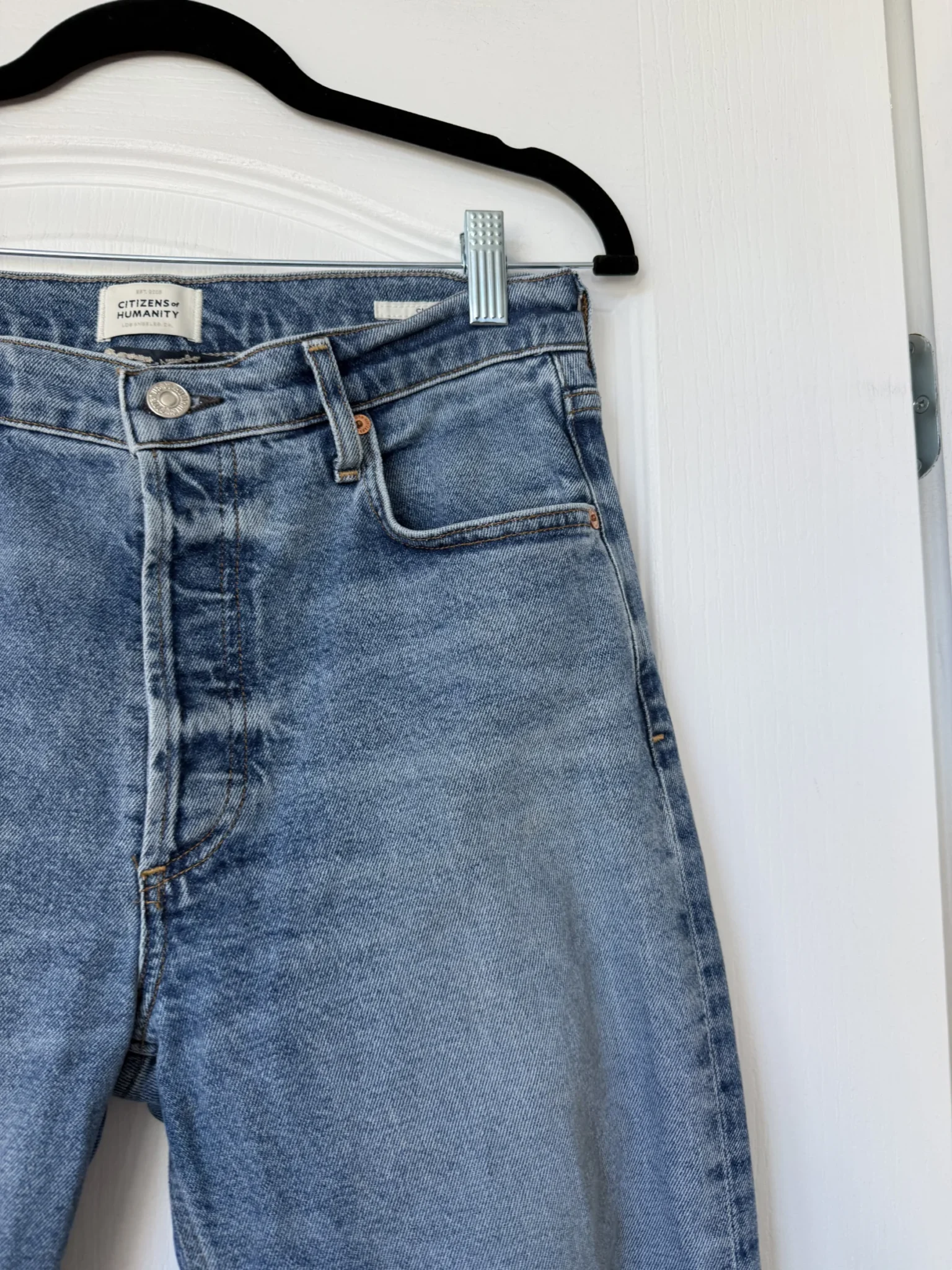 Image for Citizens of Humanity Charlotte Crop jeans, size 27, light blue