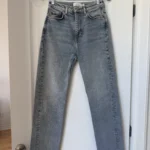 Featured thumbnail for Jean & Other Stories, light blue, size 27, straight-leg fit