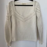 Thumbnail for Sézane Manon jumper, size S, ecru