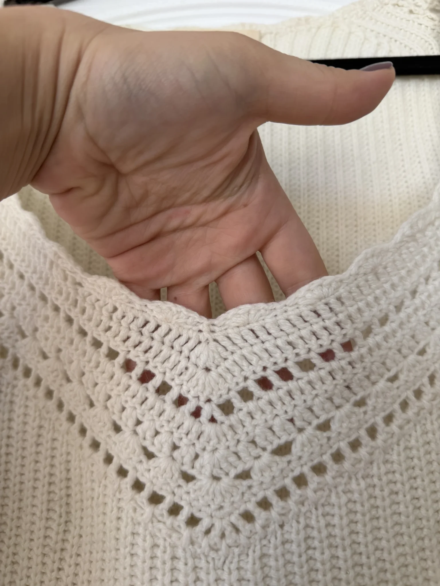 Image for Sézane Manon jumper, size S, ecru