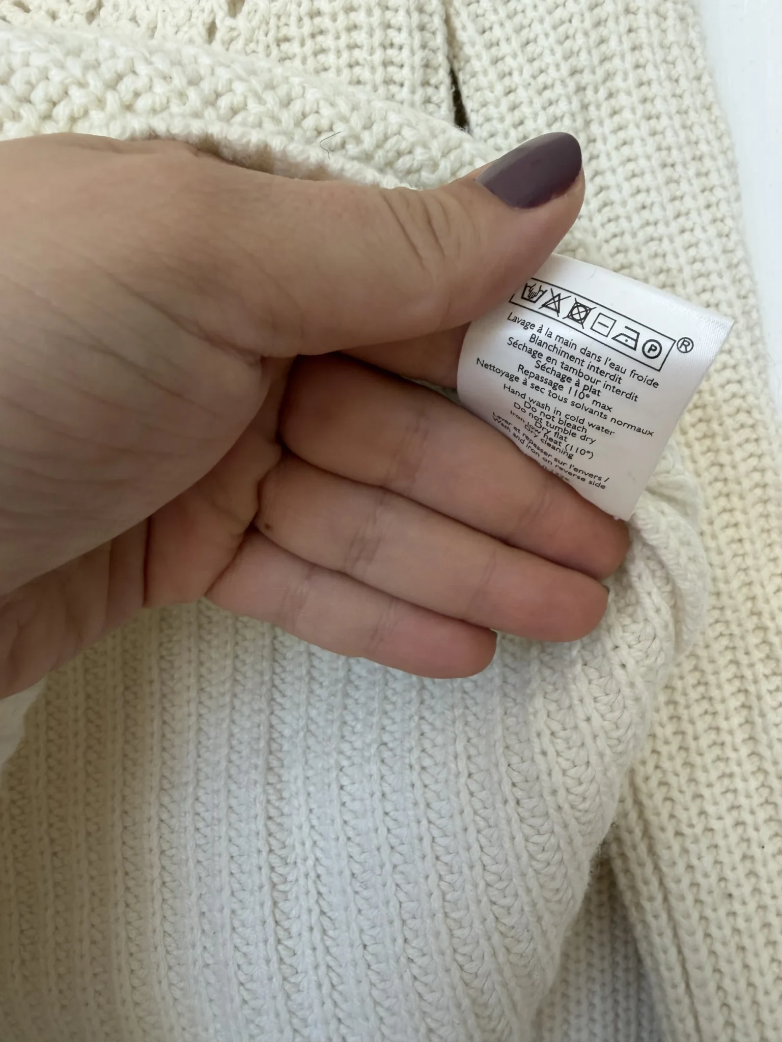Image for Sézane Manon jumper, size S, ecru