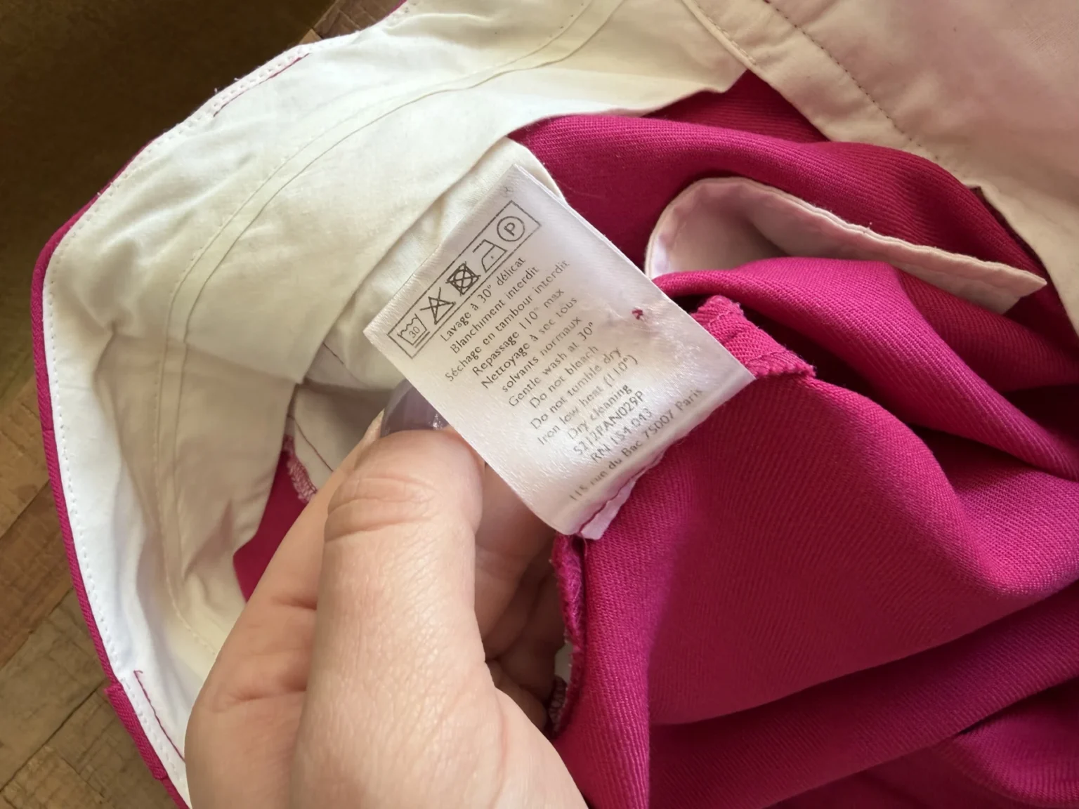 Image for Sézane ‘Théophile’ trousers, size 40, fuchsia pink