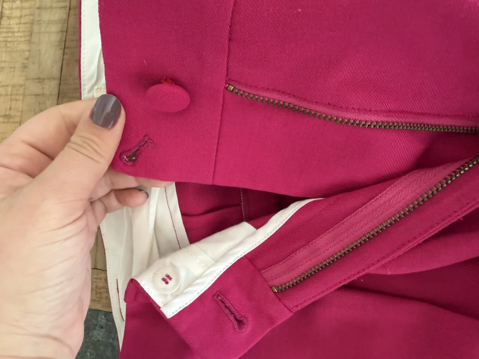 Image for Sézane ‘Théophile’ trousers, size 40, fuchsia pink
