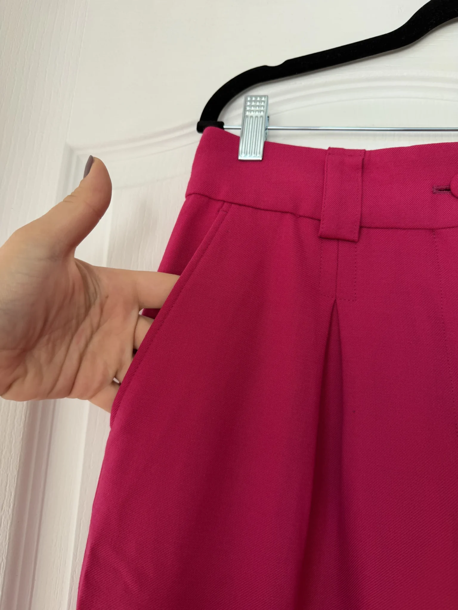 Image for Sézane ‘Théophile’ trousers, size 40, fuchsia pink