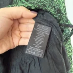 Thumbnail for Bash blouse, size XS, puff-sleeved, green and black