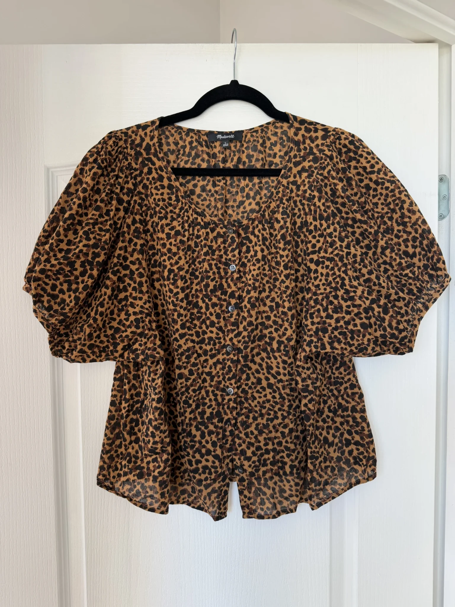 Featured image for Blouse Madewell taille L léopard marron
