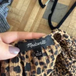 Thumbnail for Blouse Madewell taille L léopard marron