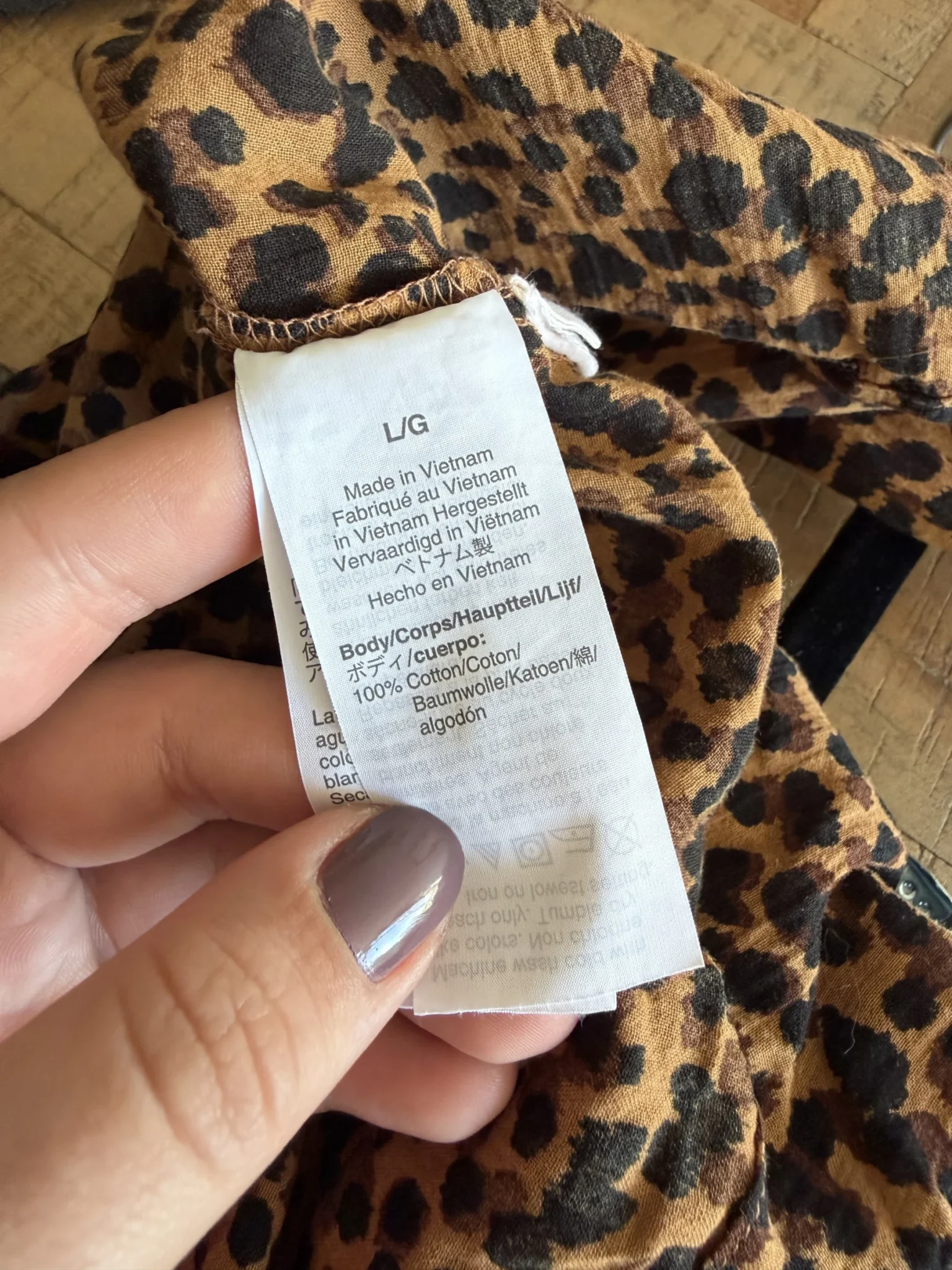 Image for Blouse Madewell taille L léopard marron