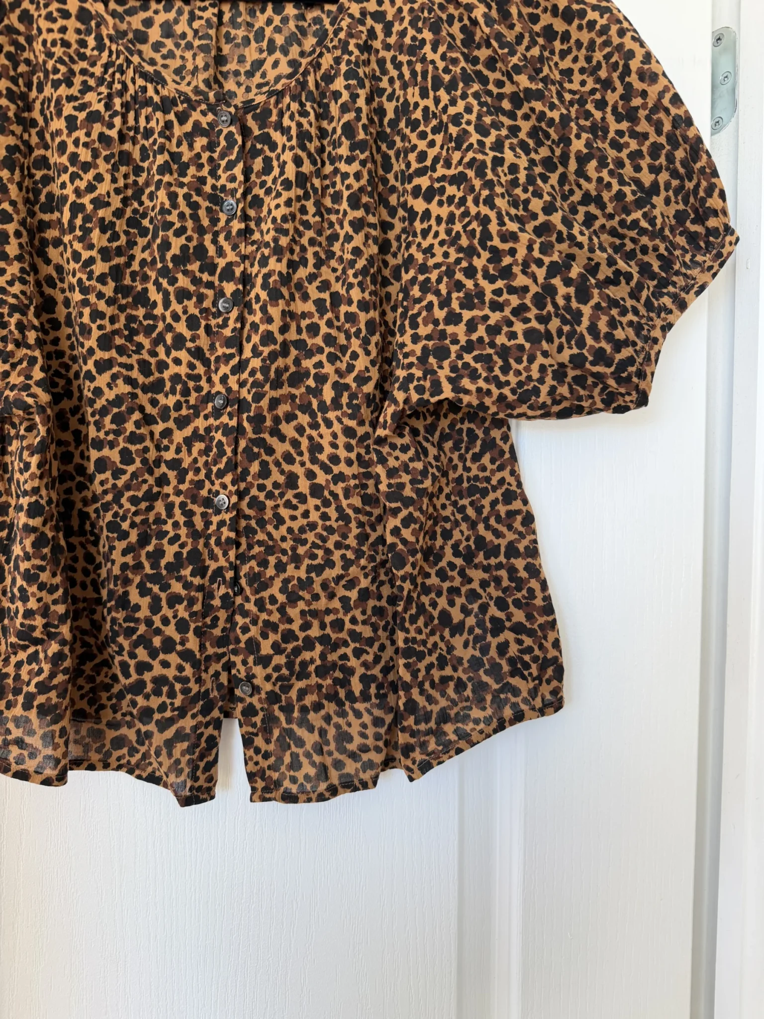Image for Blouse Madewell taille L léopard marron