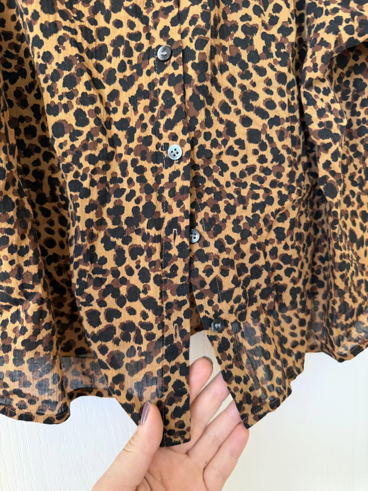 Image for Blouse Madewell taille L léopard marron