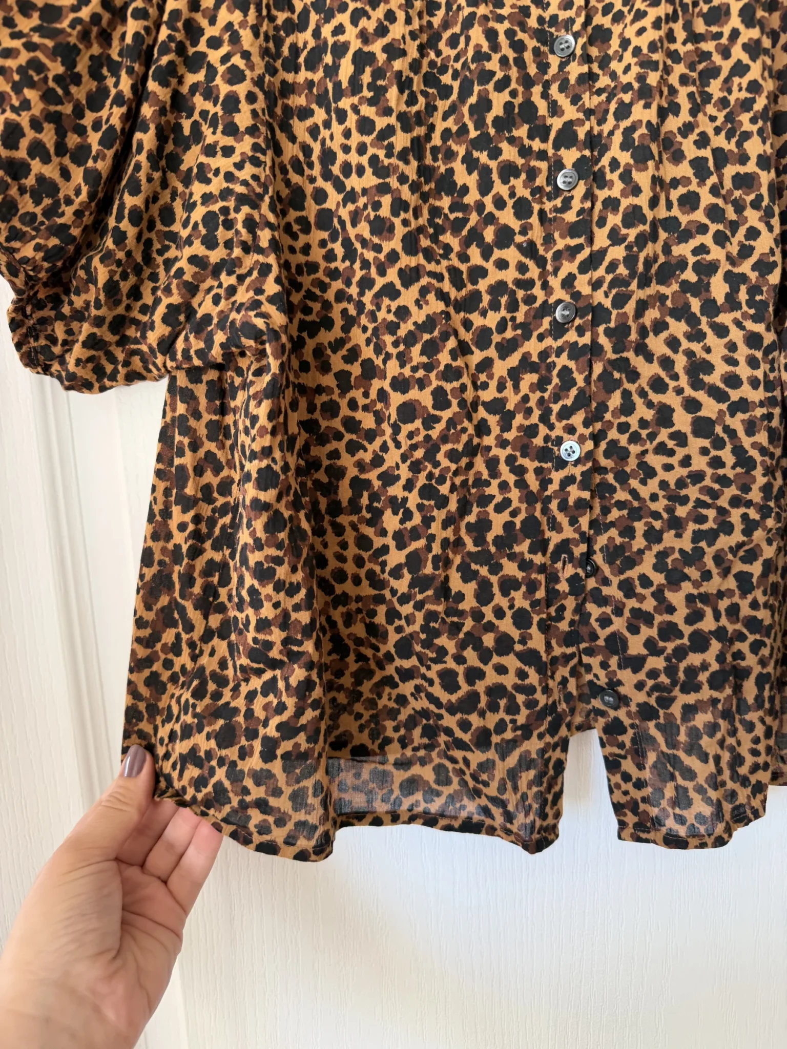 Image for Blouse Madewell taille L léopard marron