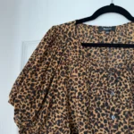 Thumbnail for Blouse Madewell taille L léopard marron