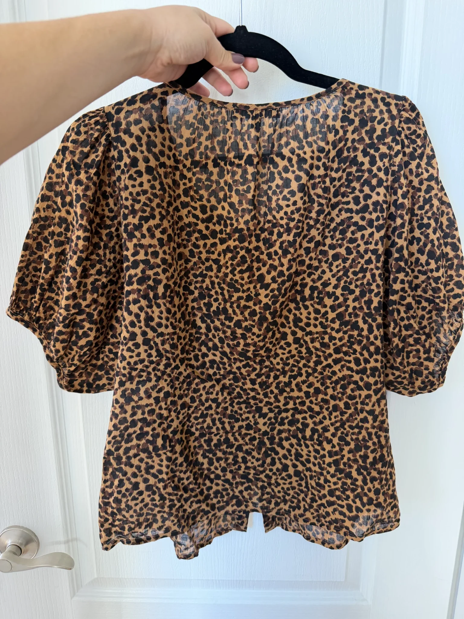 Image for Blouse Madewell taille L léopard marron