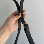 Thumbnail for Sac à main Caroll noir à détail doré