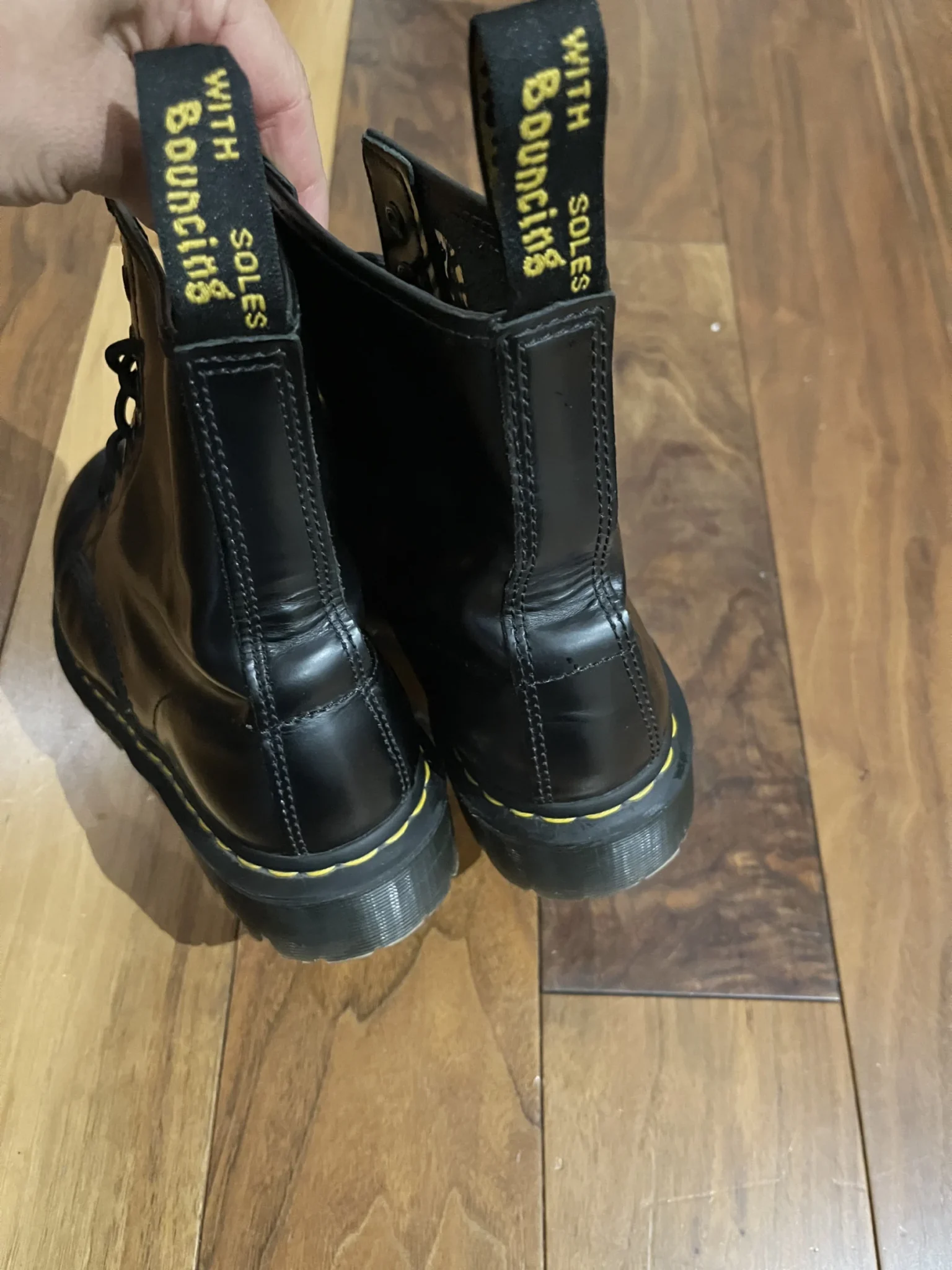 Image for DOC MARTENS 1460 BEX SMOOTH LEATHER PLATFORM BOOTS TAILLE 41