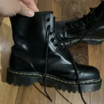 Thumbnail for DOC MARTENS 1460 BEX SMOOTH LEATHER PLATFORM BOOTS TAILLE 41
