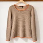 Featured thumbnail for ✨ MARC AUREL | Textured jumper with neon orange accents | XS (34)
