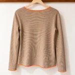 Thumbnail for ✨ MARC AUREL | Textured jumper with neon orange accents | XS (34)