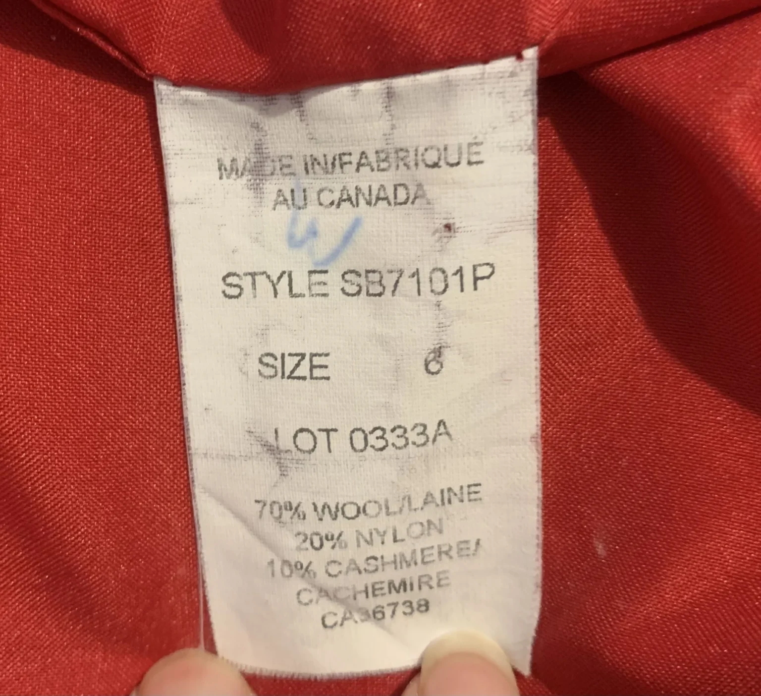 Image for Vintage Haggar wool & cashmere jacket (Size 6)