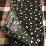 Thumbnail for Lovely baby sleeping bag / Warm dark grey fleece cover for babies (0–6 months+) with cute teddy bear designs