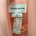 Thumbnail for Chic peach-pink jacket and skirt set, for cocktail parties, weddings and Christmas – Michel Antoni