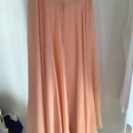 Thumbnail for Chic peach-pink jacket and skirt set, for cocktail parties, weddings and Christmas – Michel Antoni