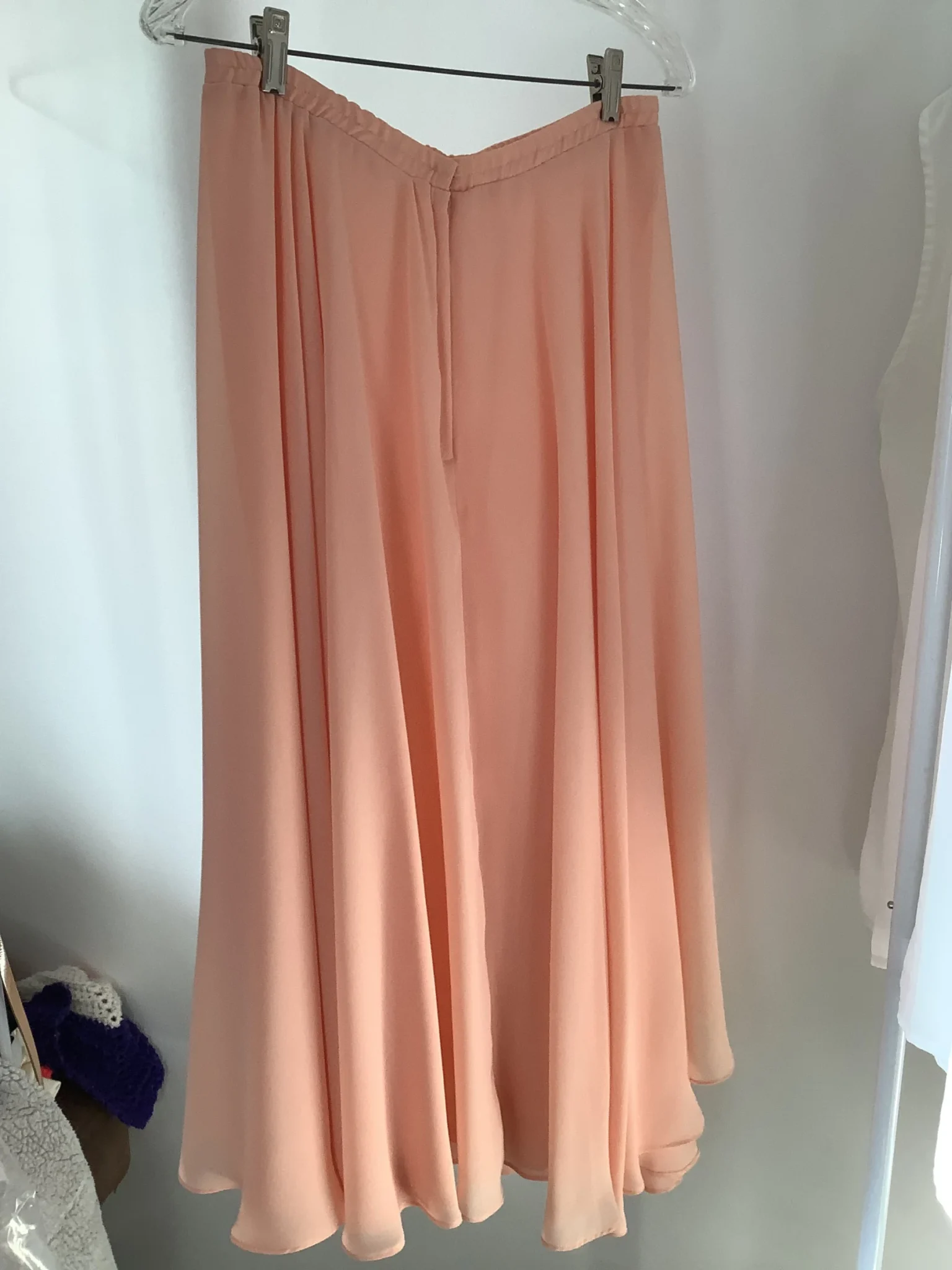 Image for Chic peach-pink jacket and skirt set, for cocktail parties, weddings and Christmas – Michel Antoni