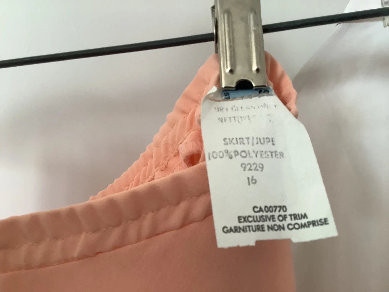 Image for Chic peach-pink jacket and skirt set, for cocktail parties, weddings and Christmas – Michel Antoni