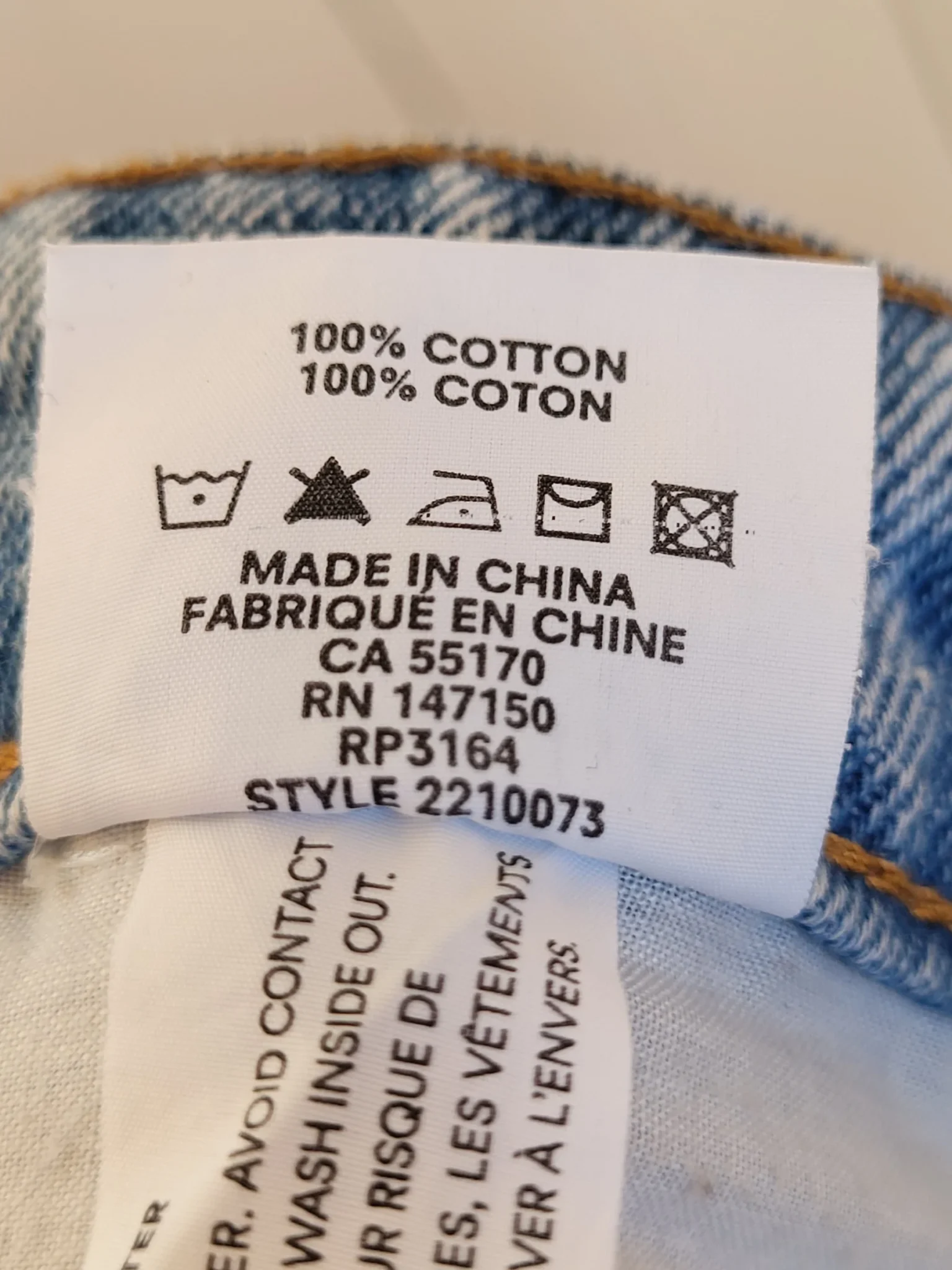 Image for Jean Frank And Oak taille 26 100 % coton