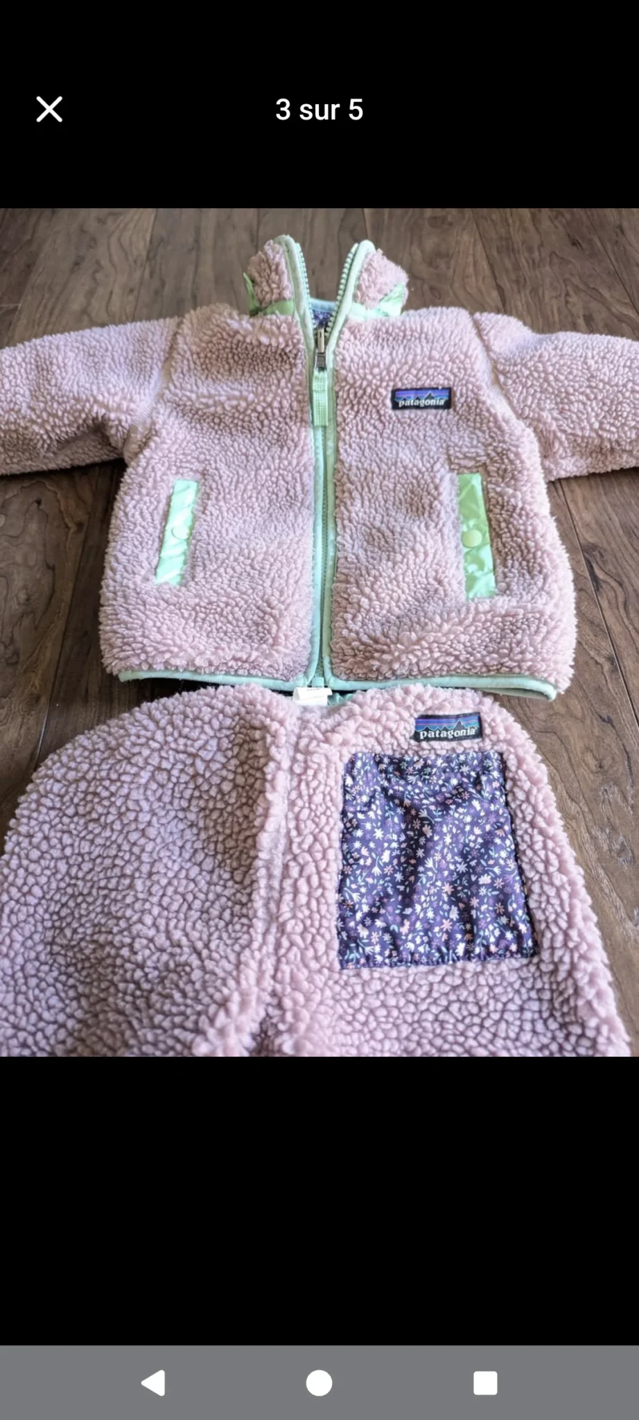 Image for Ensemble Patagonia tribbles 12-18 mois