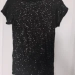 Thumbnail for Dynamite Black Sequin Short Sleeve Scoop Neck Top