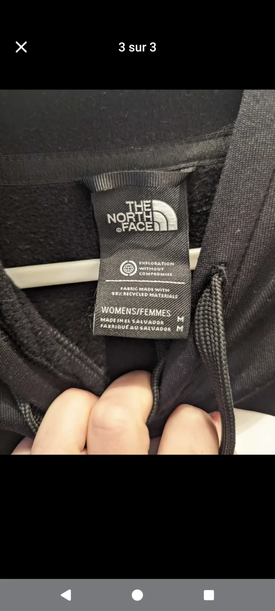 Image for Coton ouaté North face