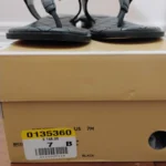 Thumbnail for Michael Kors Black Quilted T-Strap Sandals with Silver Hardware