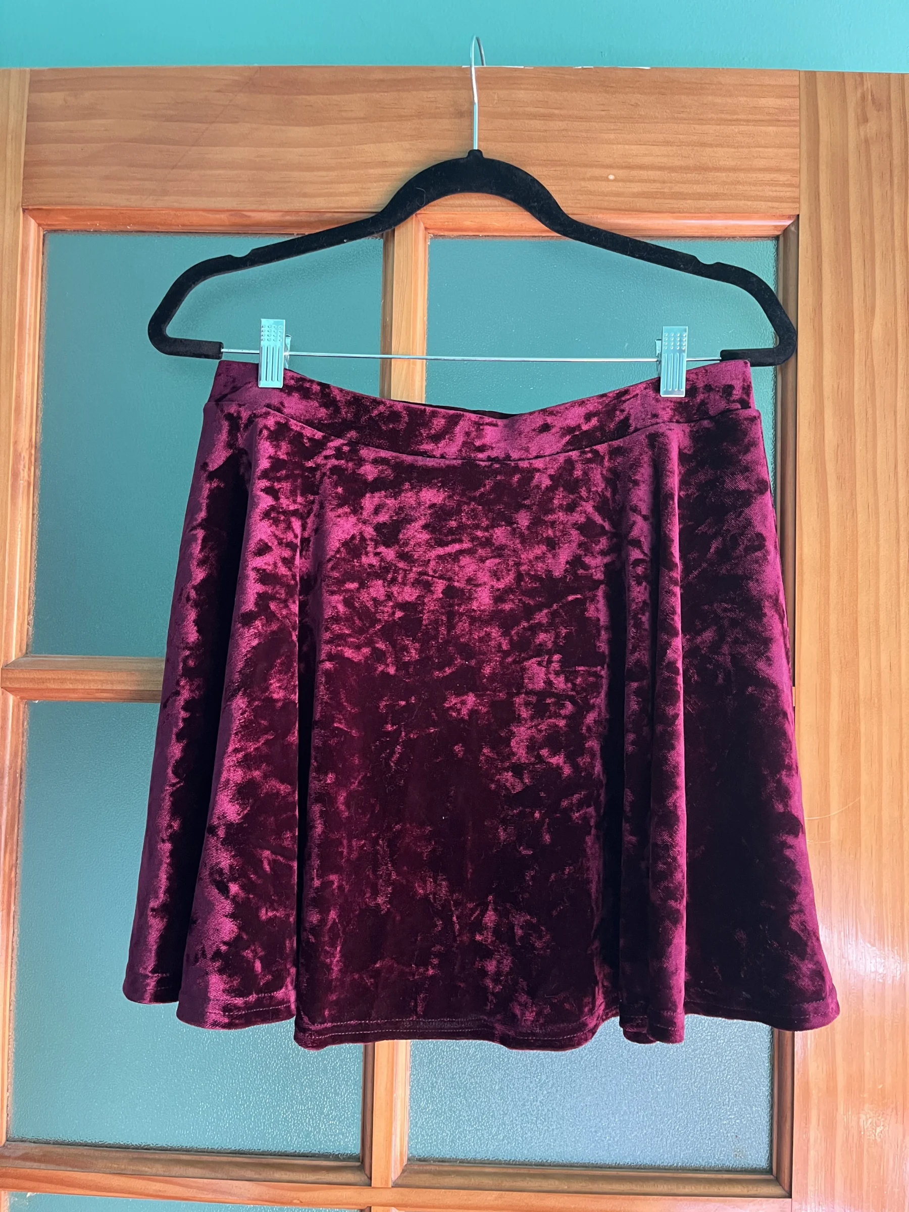 Velour Mini Skirt Topshop seconde main
