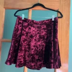 Thumbnail for Velour Mini Skirt