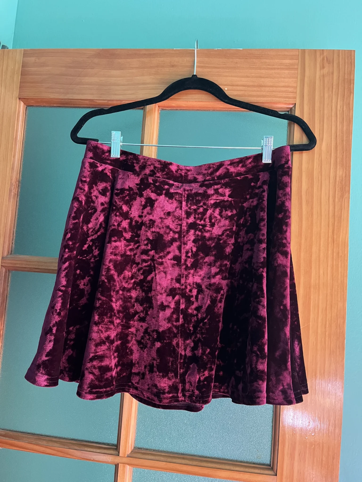 Image for Velour Mini Skirt