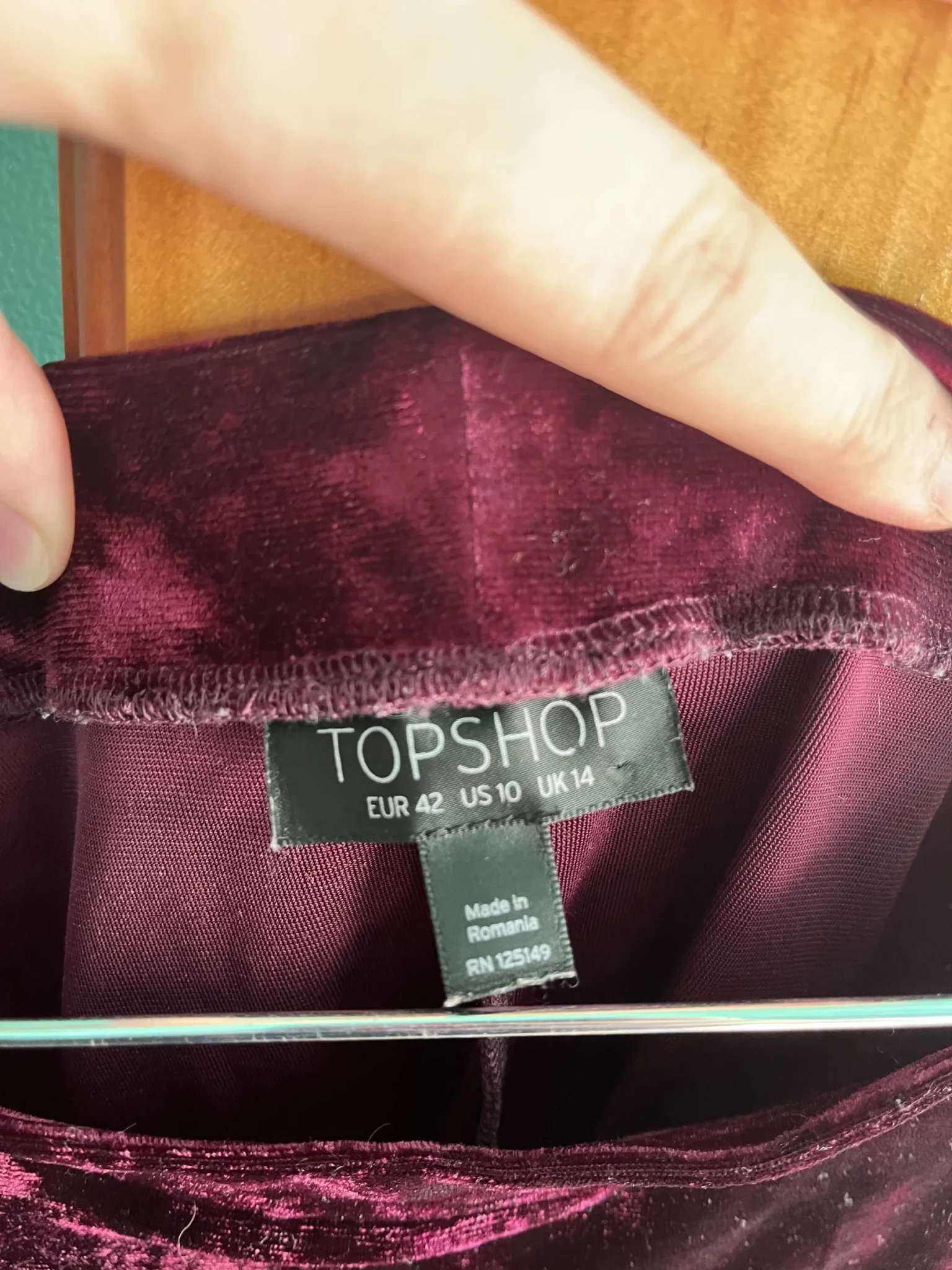 Image for Velour Mini Skirt