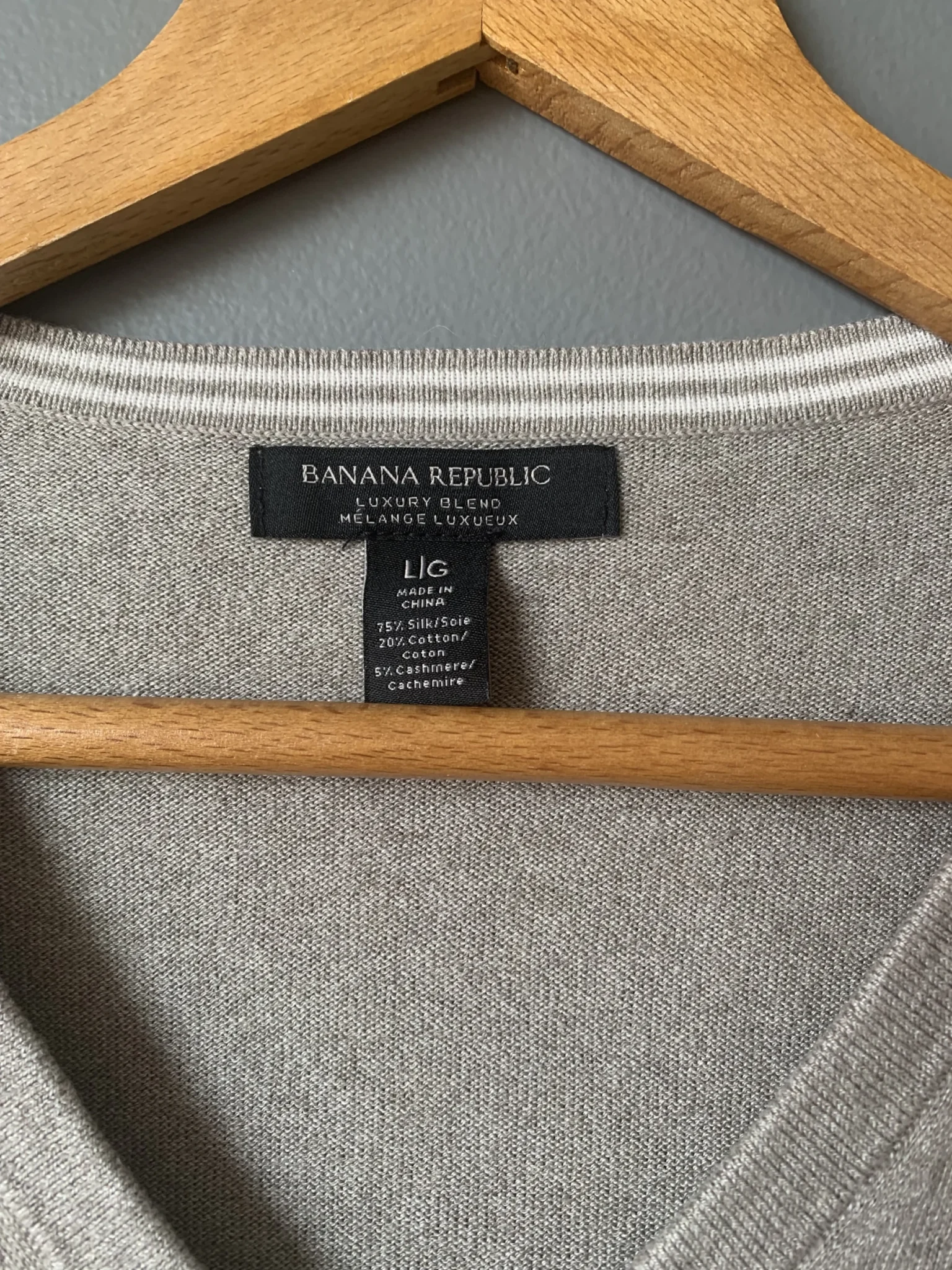 Image for Chandail soie, cotton et Cashemire Banana republic