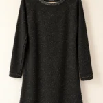 Featured thumbnail for Maison Scotch – Robe tunique noire chinée | Taille 3