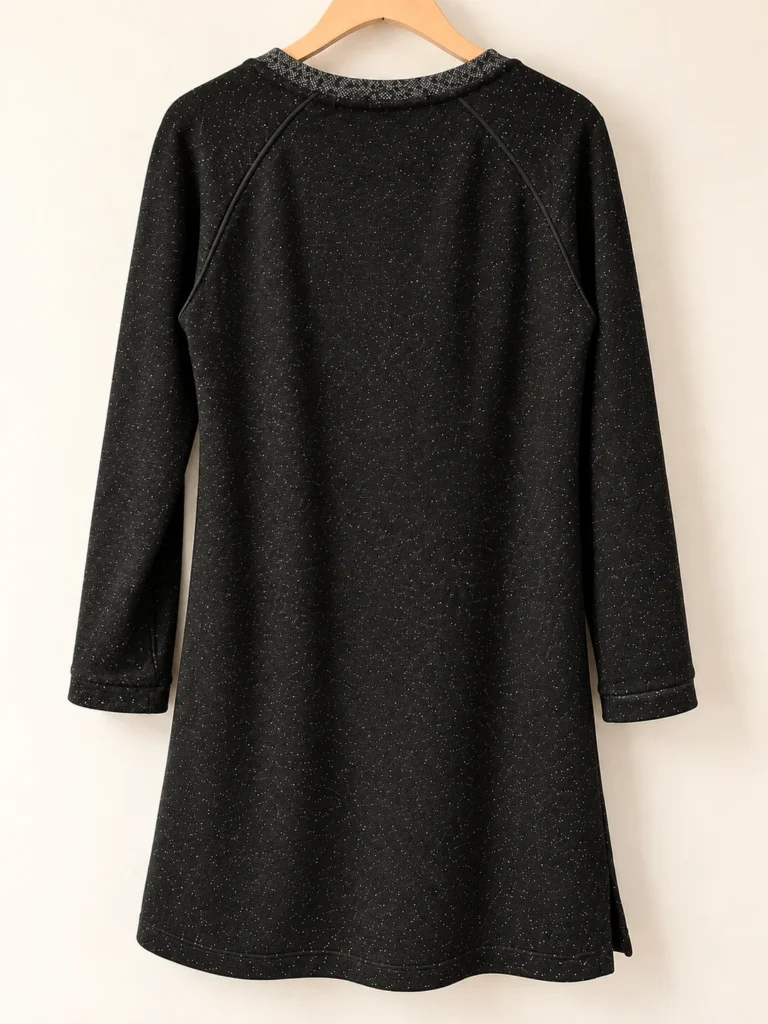 Image for Maison Scotch – Robe tunique noire chinée | Taille 3
