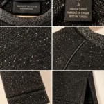 Thumbnail for Maison Scotch – Robe tunique noire chinée | Taille 3