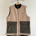 Thumbnail for Veste Utilitaire Réversible Verte et Beige Hooké en Sherpa et Canevas Homme Medium